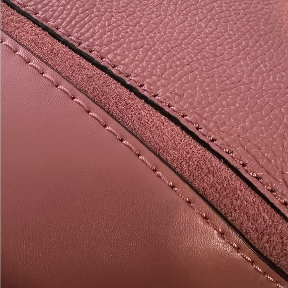 Michael Kors “Nicole” Large Shoulder Tote – Dusty Rose Pebbled Leather - Picture 9 of 10